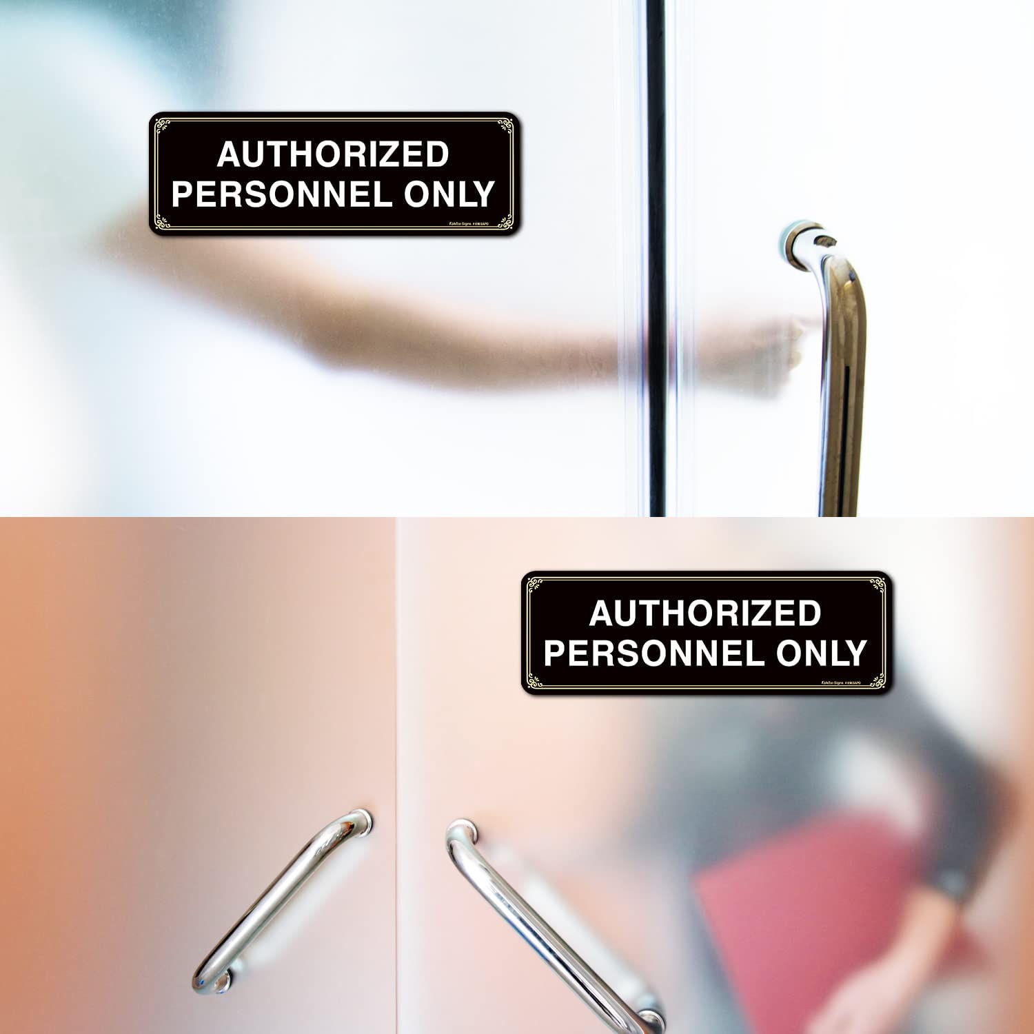 Restricted Area Sign Authorized Personnel Only, Do Not Enter Sign, 10 x 7 Inches .40 Rust Free Aluminum, UV Protected, Waterproof, Weather Resistant, Durable Ink, Easy to Mount