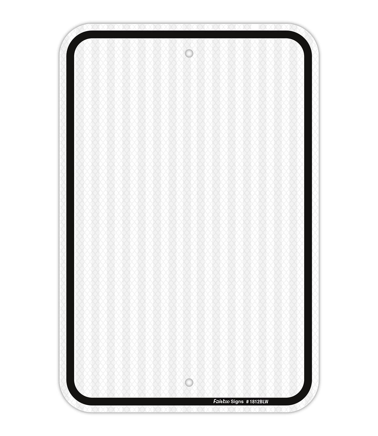 Faittoo Blank Write-On Metal Sign, 18 x 12 Inches Blank Metal Signs, Rust Free Aluminum, Engineer Grade Reflective Material, UV Protected, Weather/Fade Resistant, Easy to Install, Yellow