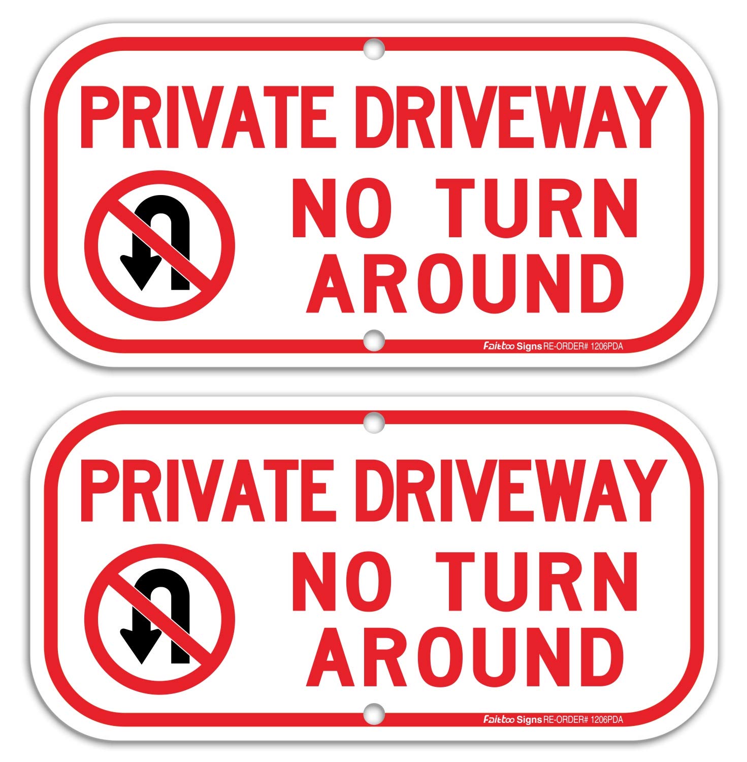 ●NO TURN AROUND Amazon.com: 1PC No Turn Around Driveway Sign, 13 x 9 Inches