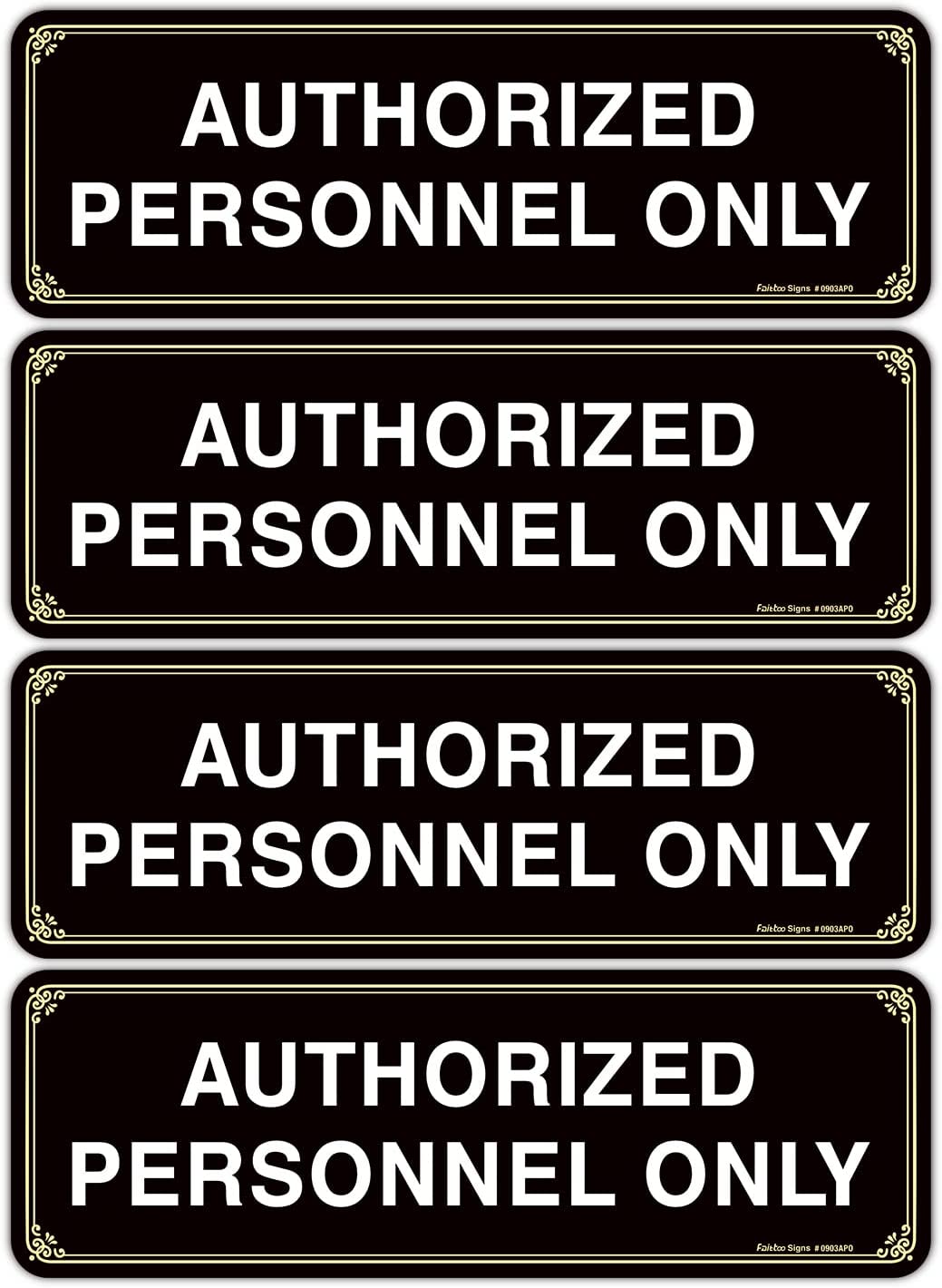 Restricted Area Sign Authorized Personnel Only, Do Not Enter Sign, 10 x 7 Inches .40 Rust Free Aluminum, UV Protected, Waterproof, Weather Resistant, Durable Ink, Easy to Mount
