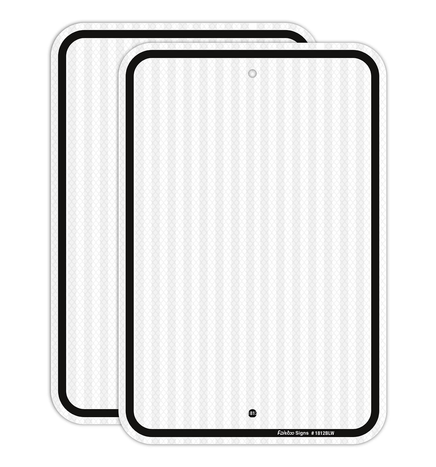 Faittoo Blank Write-On Metal Sign, 18 x 12 Inches Blank Metal Signs, Rust Free Aluminum, Engineer Grade Reflective Material, UV Protected, Weather/Fade Resistant, Easy to Install, Yellow