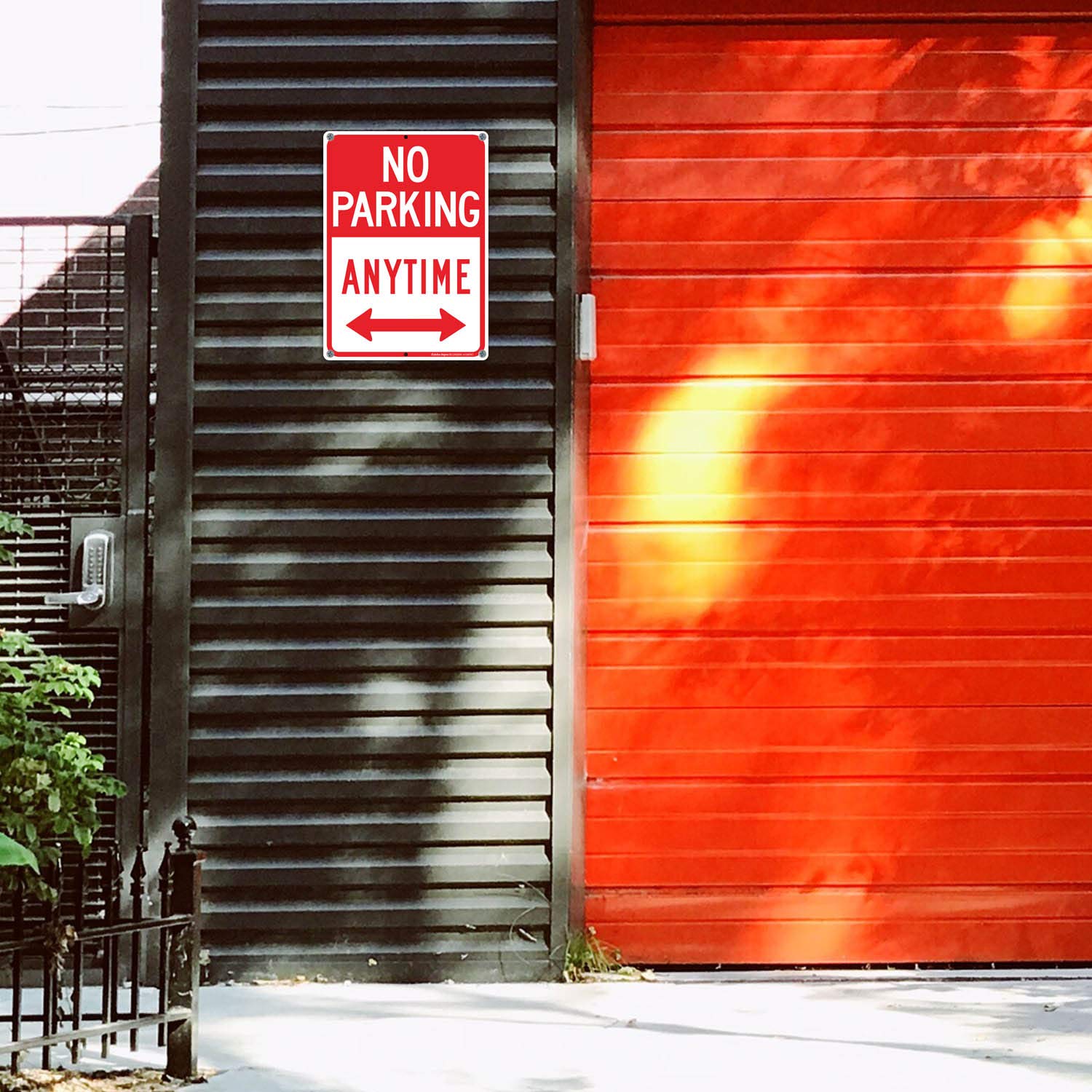 No Parking Anytime Sign with Arrows, No Parking Sign, Reflective .40 Rust Free Aluminum 14 x 10 Inches, UV Protected, Weather Resistant, Waterproof, Durable Ink, Easy to Mount