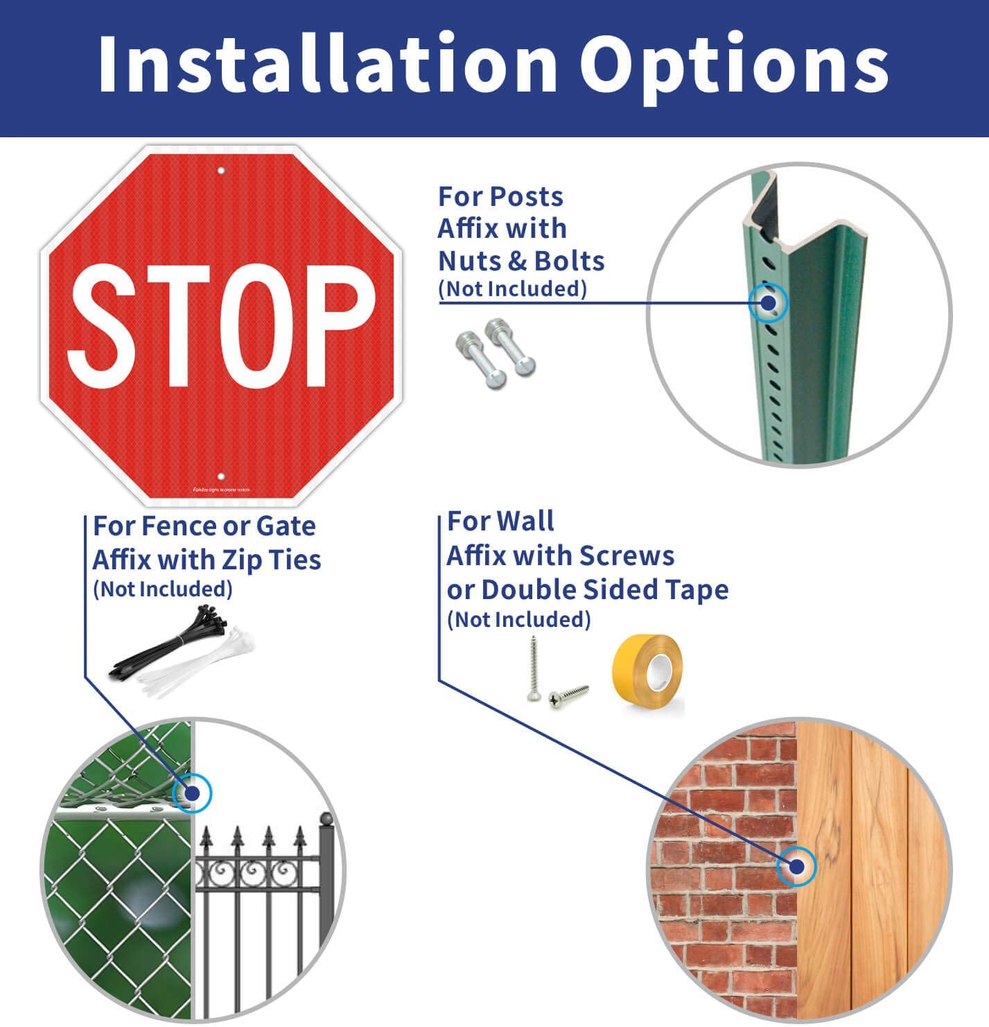 Stop Signs, 18 x 18 Inches Octagon Engineer Grade Reflective Sheeting Street Slow Warning Signs, Rust Free Aluminum, Reflective, UV Protected and Waterproof, Weather Resistant, Durable Ink