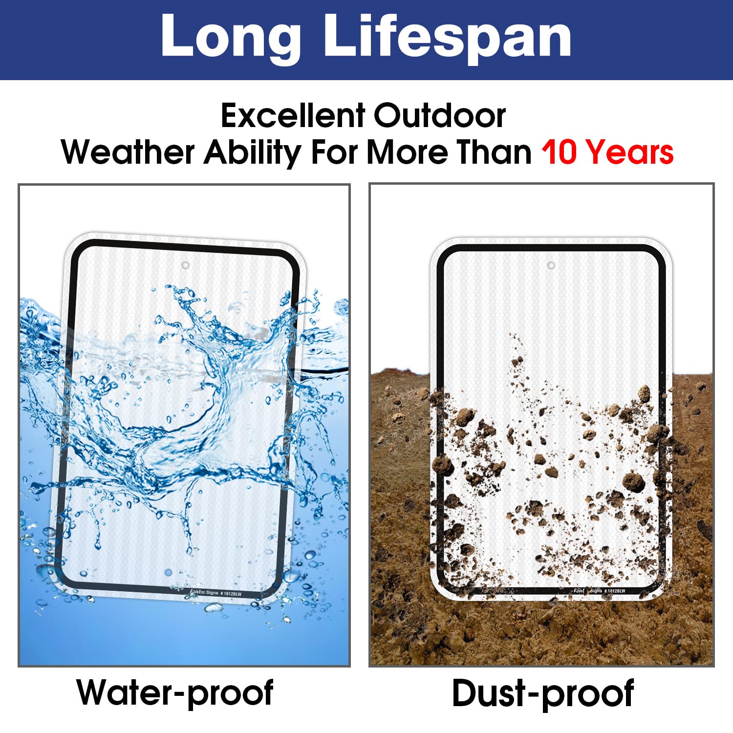 Faittoo Blank Write-On Metal Sign, 18 x 12 Inches Blank Metal Signs, Rust Free Aluminum, Engineer Grade Reflective Material, UV Protected, Weather/Fade Resistant, Easy to Install, Yellow