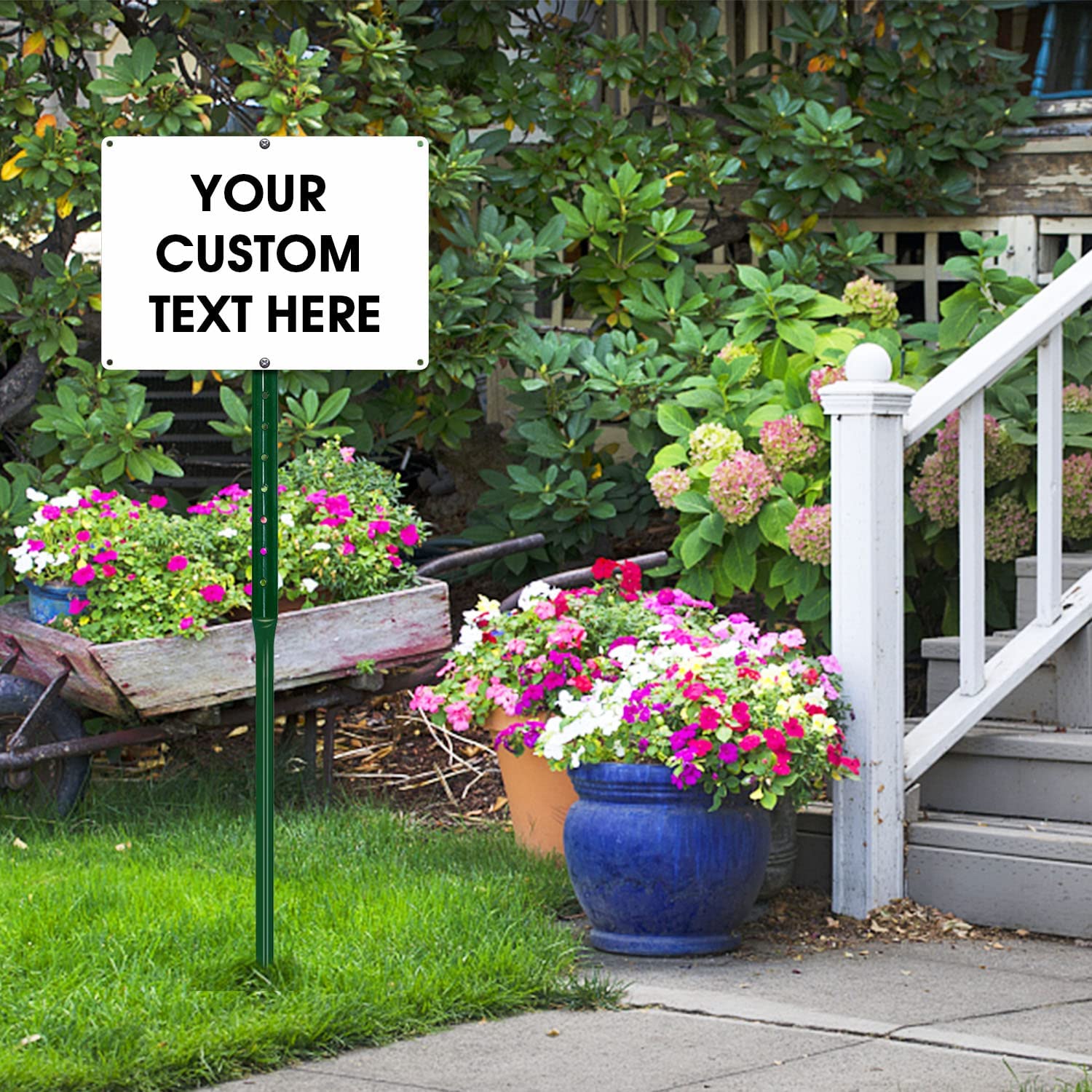 Faittoo Blank Write-On Metal Sign, Rust Free Aluminum, UV Protected, Waterproof, Weather Resistant, Durable Ink, Easy to Mount