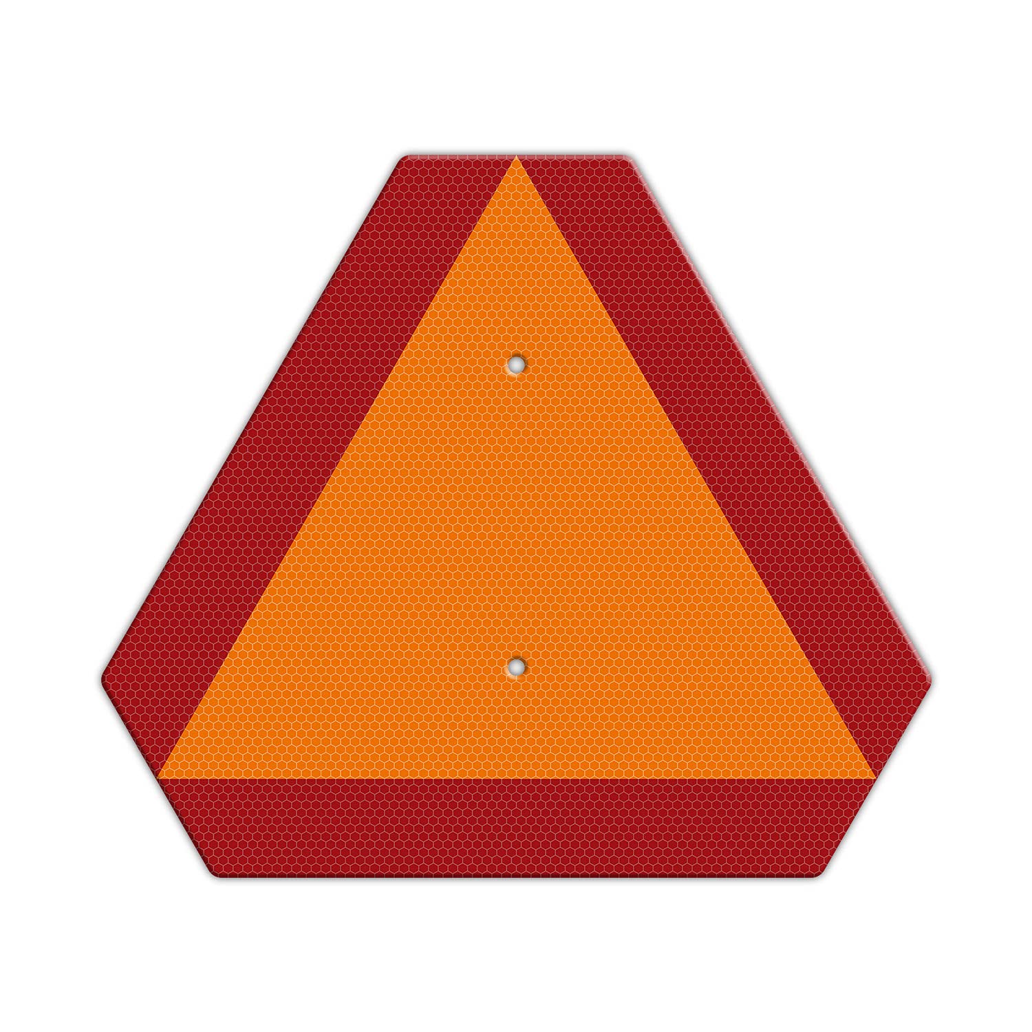 Slow Moving Vehicle Sign Triangle Sign with Reflector, Farm Triangle Safety Sign, SMV Sign, 14 x16 Engineering Grade Reflective Aluminum Golf Cart Accessories, Up to 7 Years Outdoor (Orange)