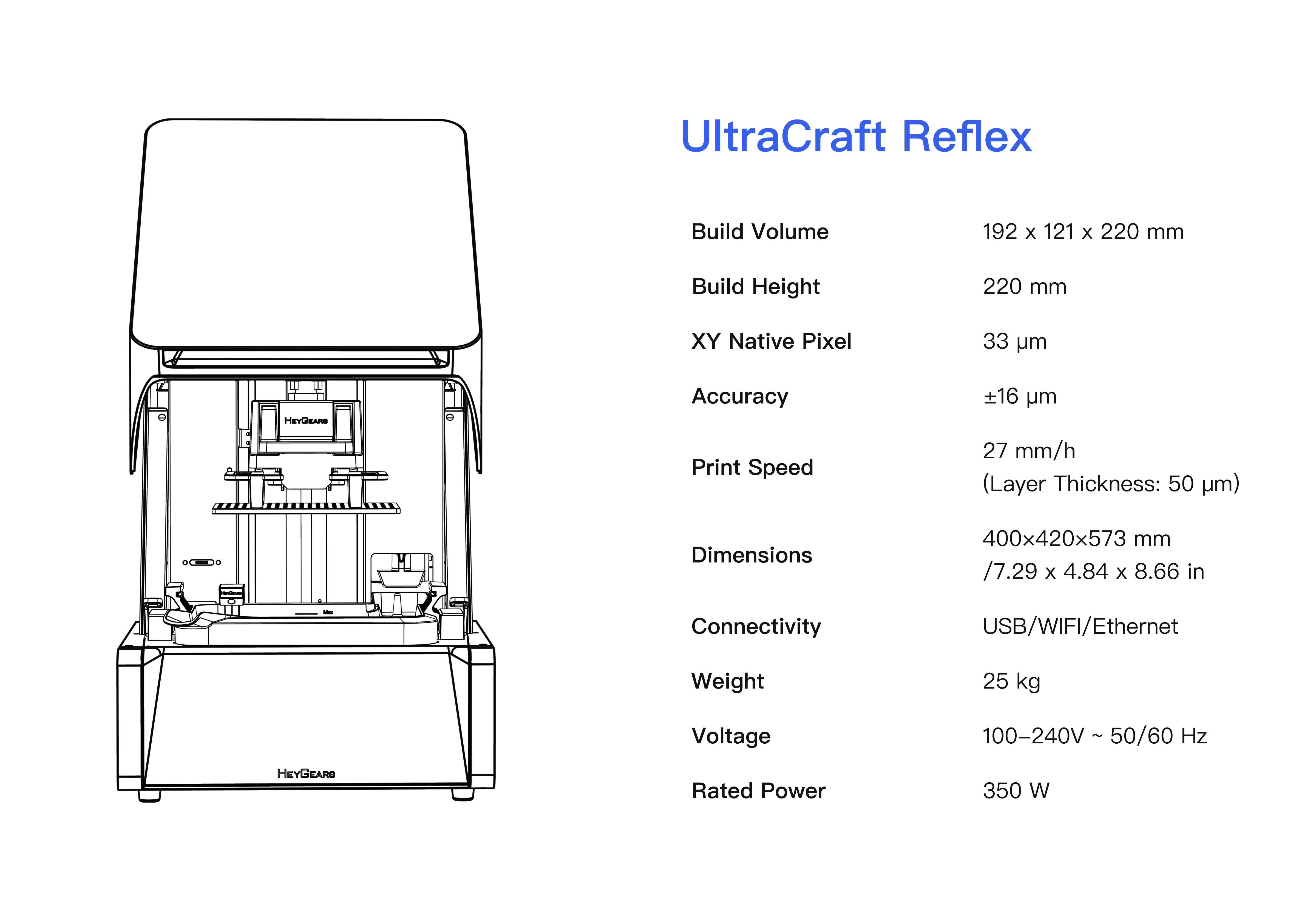 UltraCraft Reflex 3D Printer