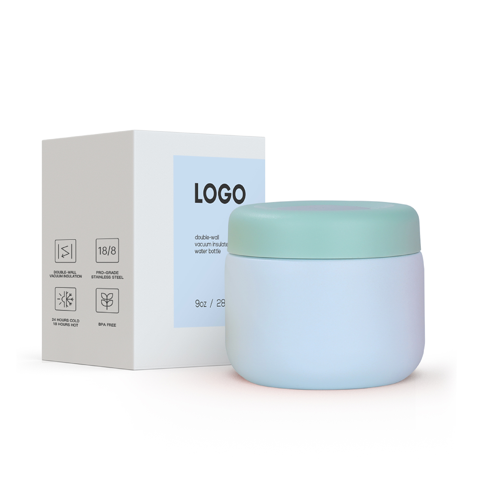 Stainless steel food jar Type A