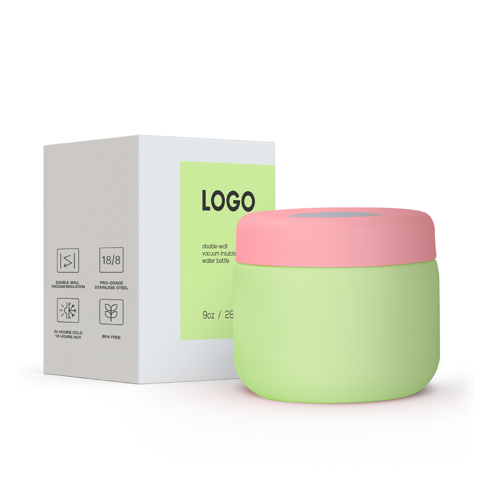 Stainless steel food jar Type A