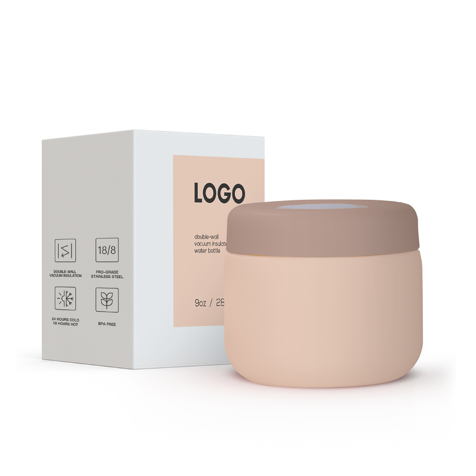 Stainless steel food jar Type A