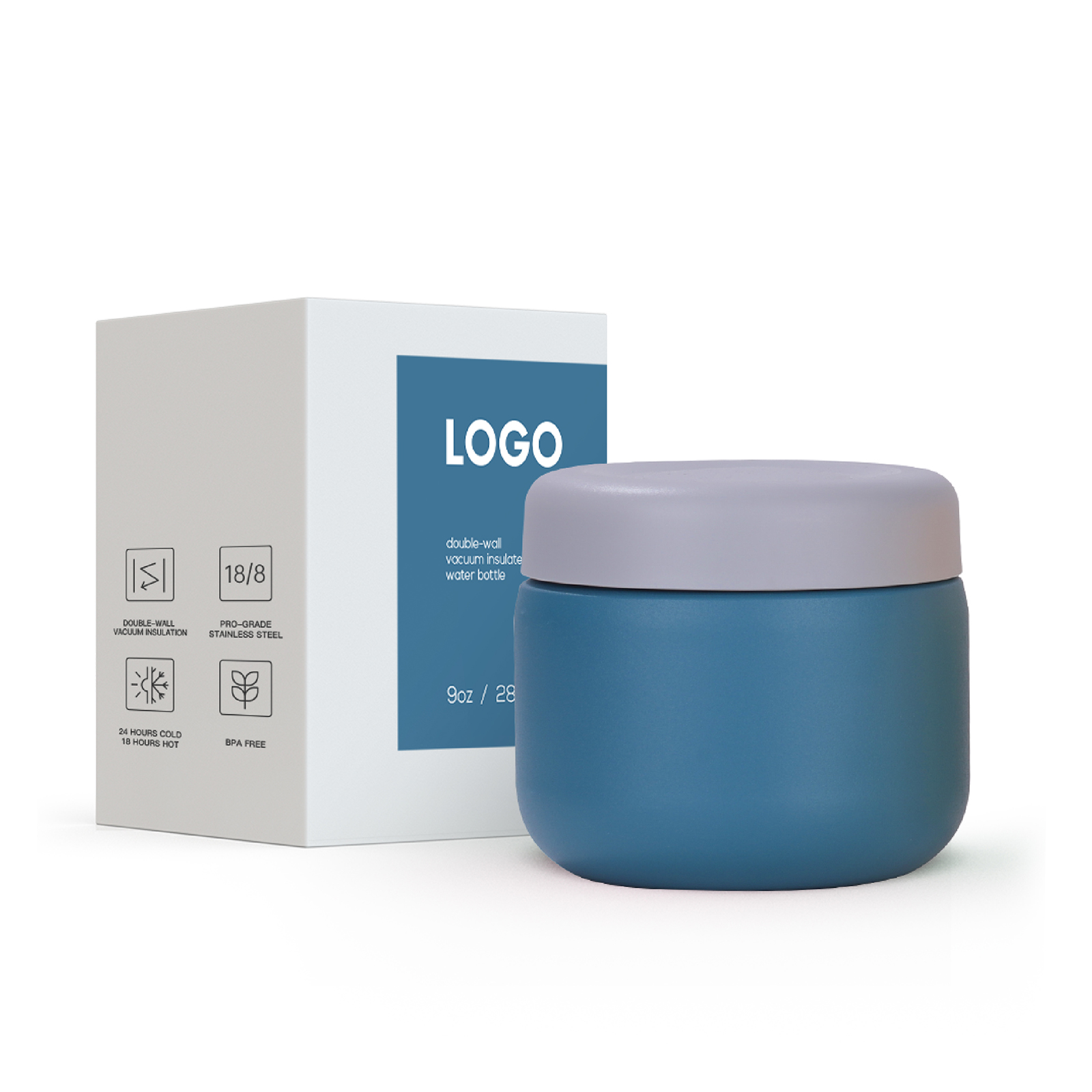 Stainless steel food jar Type A