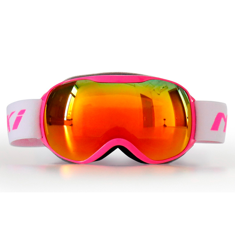 NENKI Kids Youth Ski Goggles Snow Goggles 100% 400 UV Protection Anti Fog Outdoor Sports Snowboard Glasses Revo NK1002