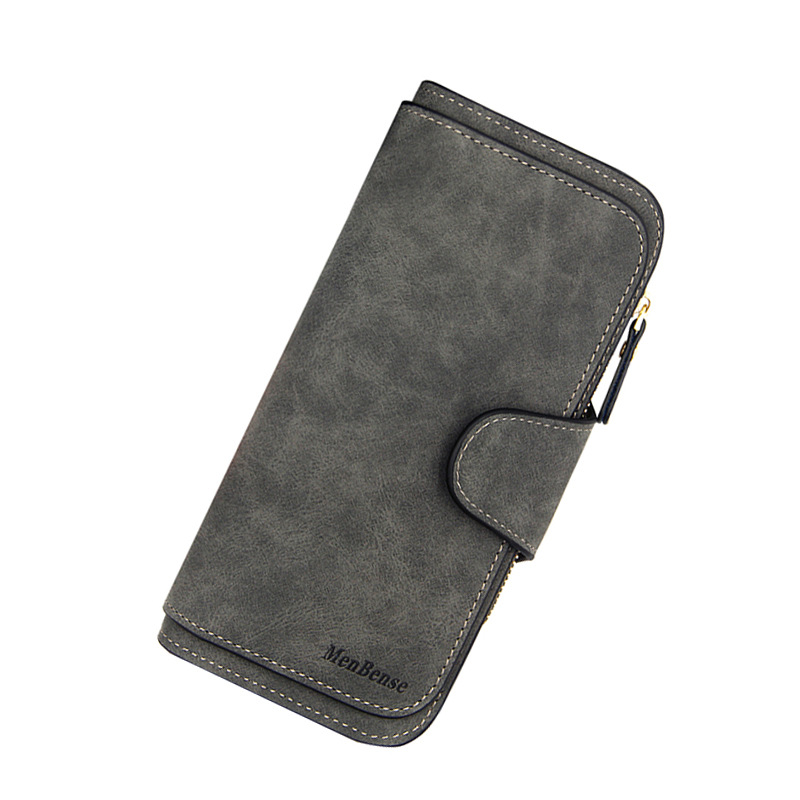 Dlhá peňaženka z hovädzej kože z olejového vosku