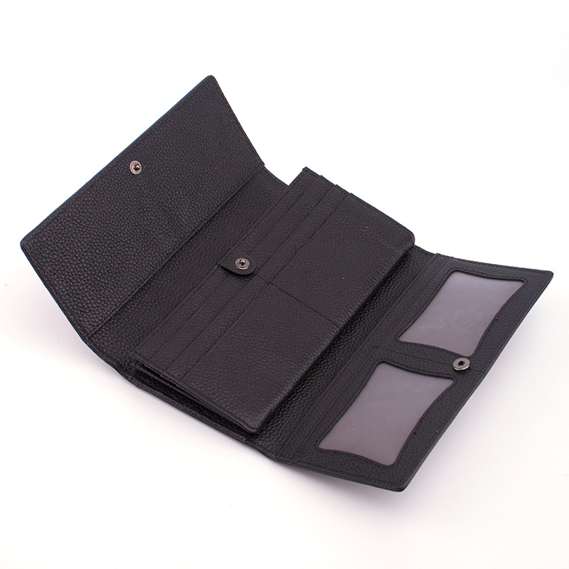 Novinka - Dlhá peňaženka v etnickom štýle z hovädzej kože