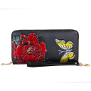 Flor y mariposa dorada