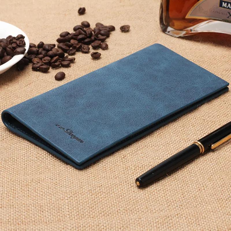 Retro módna pánska tenká dlhá peňaženka