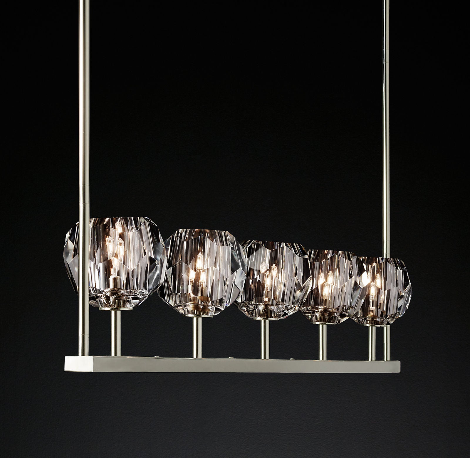 Boule Cristal Linear Chandelier 48"