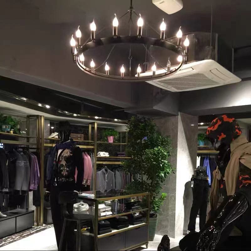 Vintage Round Chandelier 63" 30-Lights