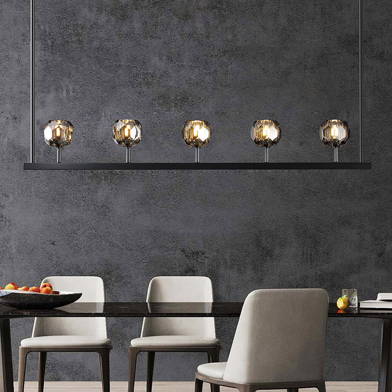 Boule Cristal Linear Chandelier 48"