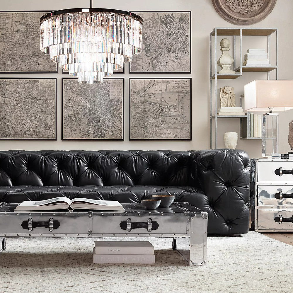 Odeon Round Chandelier 32", 5-Tier