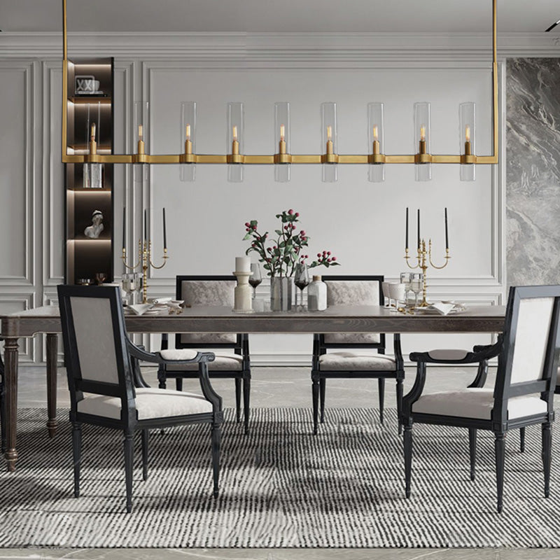 Ravelle Linear Chandelier For Art Blown Glass 71"