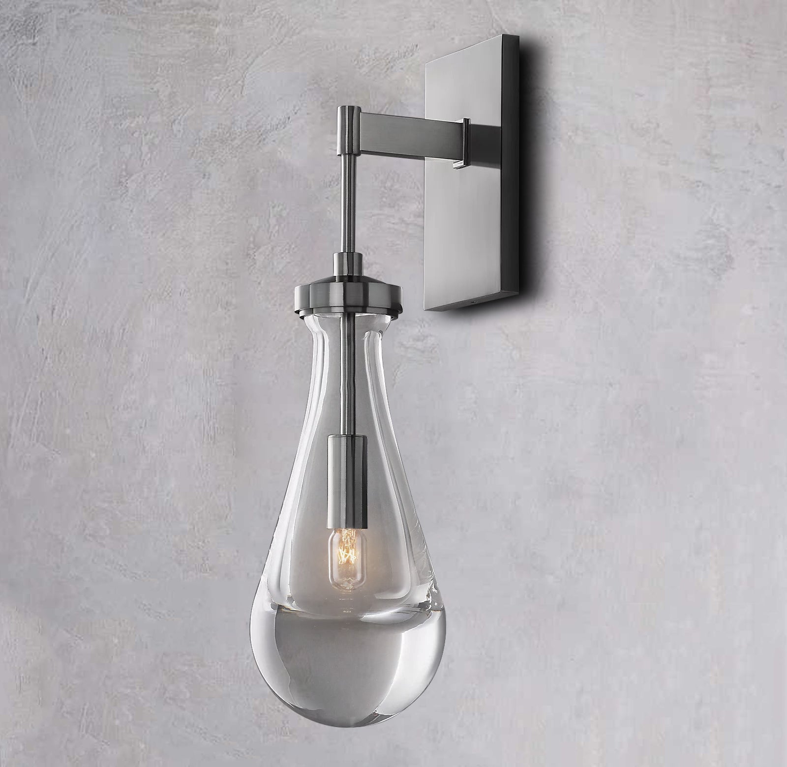 Raindrop Wall Sconce, Rod