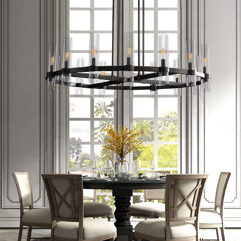 Ravelle Round Chandelier For Art Blown Glass 48"