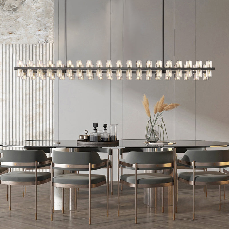 Arcachon led Rectangular Chandelier 72"