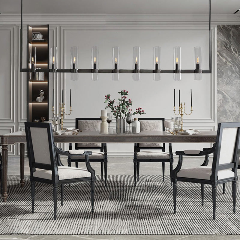 Ravelle Linear Chandelier For Art Blown Glass 71"