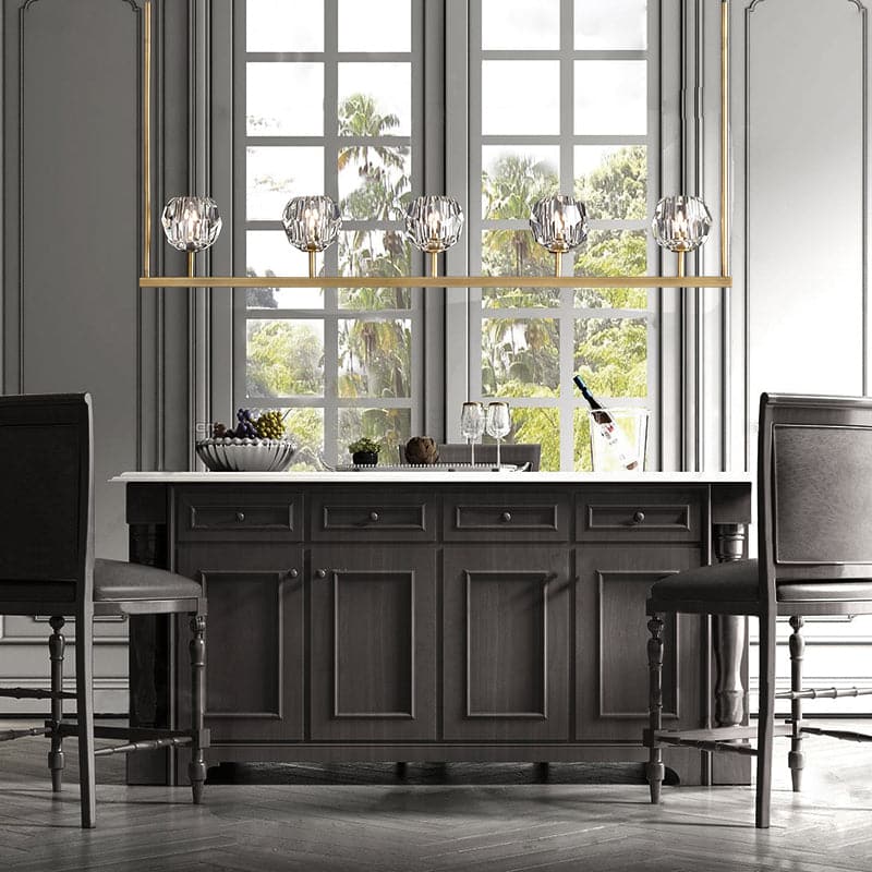 Boule Cristal Linear Chandelier 48"