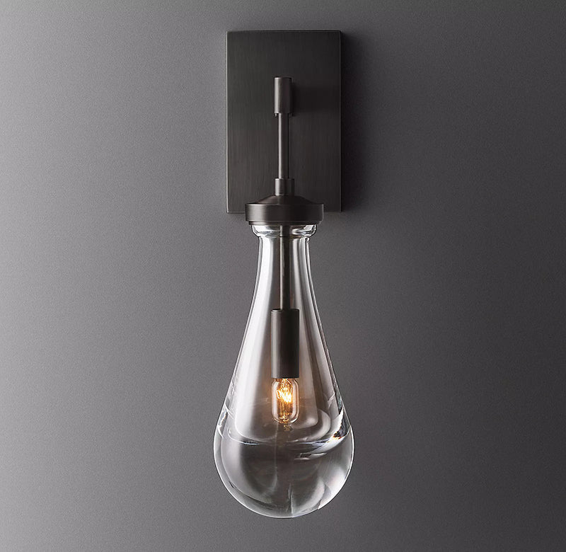 Raindrop Wall Sconce, Rod