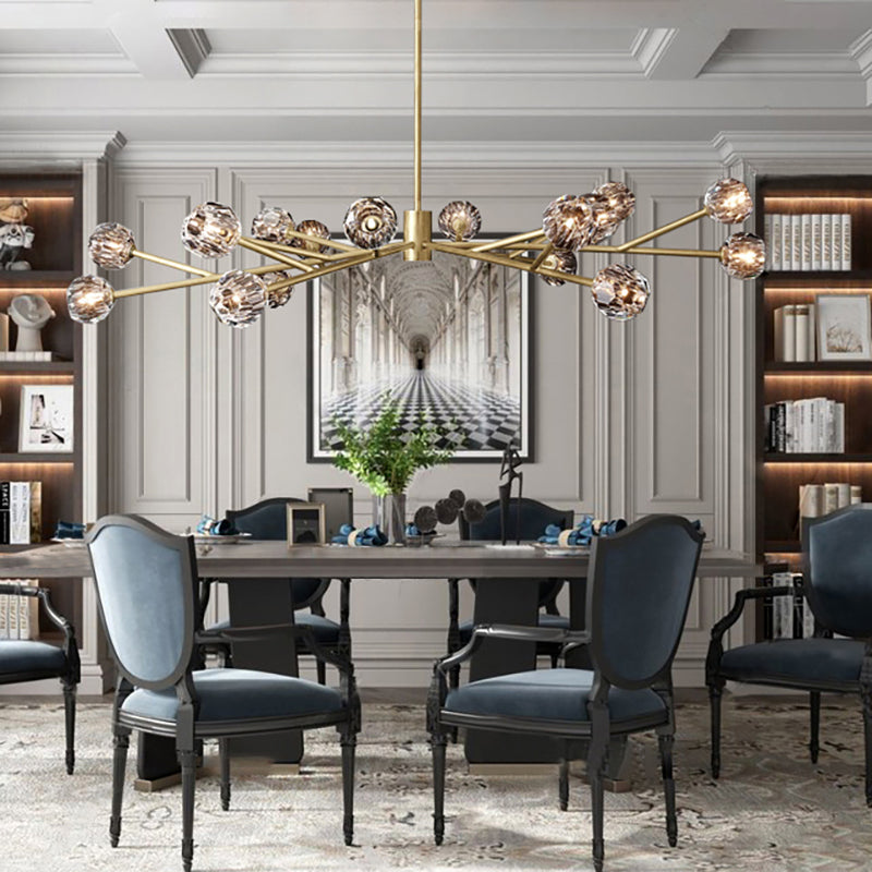 Boule Crystal Round Chandelier 72"