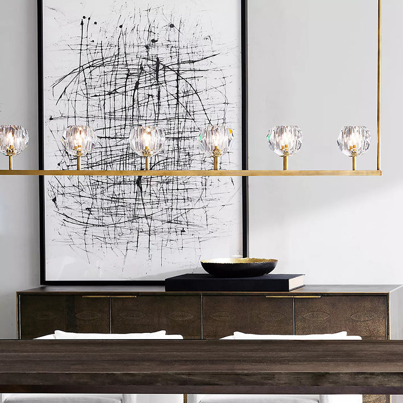 Boule Cristal Linear Chandelier 48"