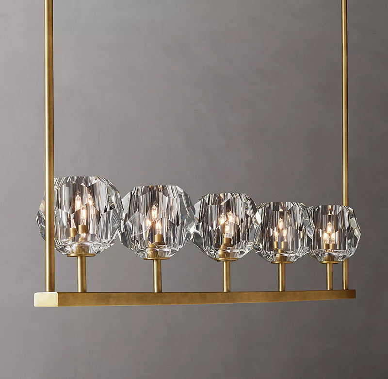 Boule Cristal Linear Chandelier 48"
