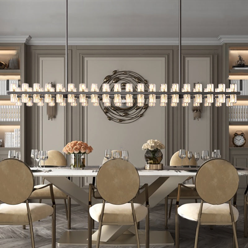 Arcachon led Rectangular Chandelier 72"