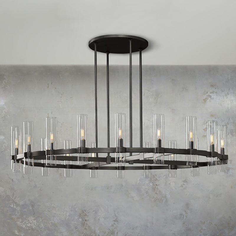 Ravelle Round Chandelier For Art Blown Glass 60"