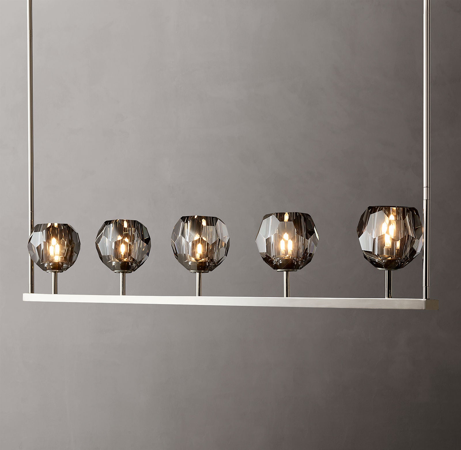 Boule Cristal Linear Chandelier 48"