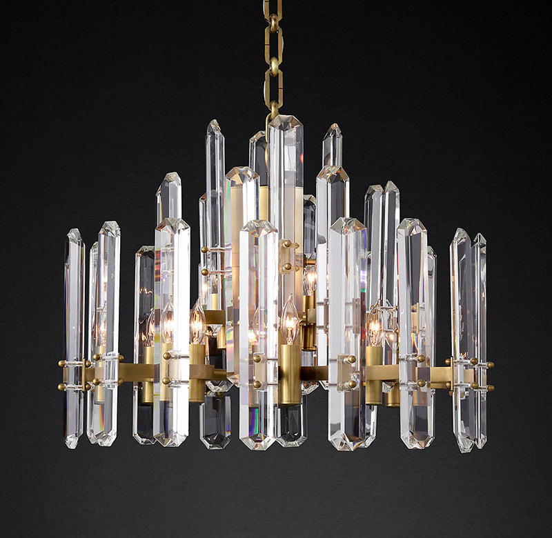 Bronnington Crystal Round Chandelier 24"