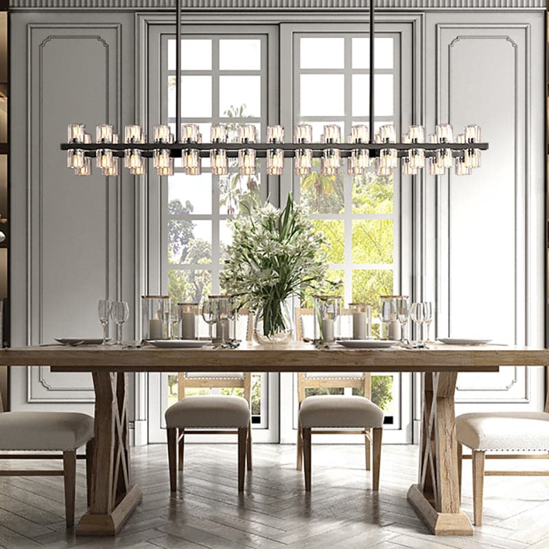 Arcachon led Rectangular Chandelier 54"