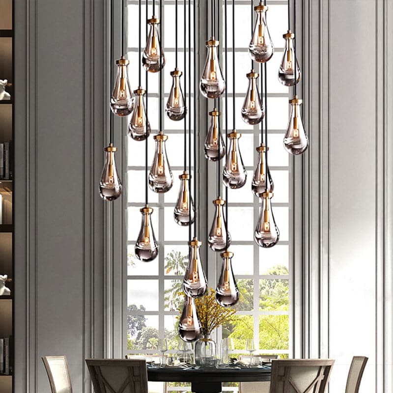 Raindrop Round Chandelier 47", Rain Chandelier