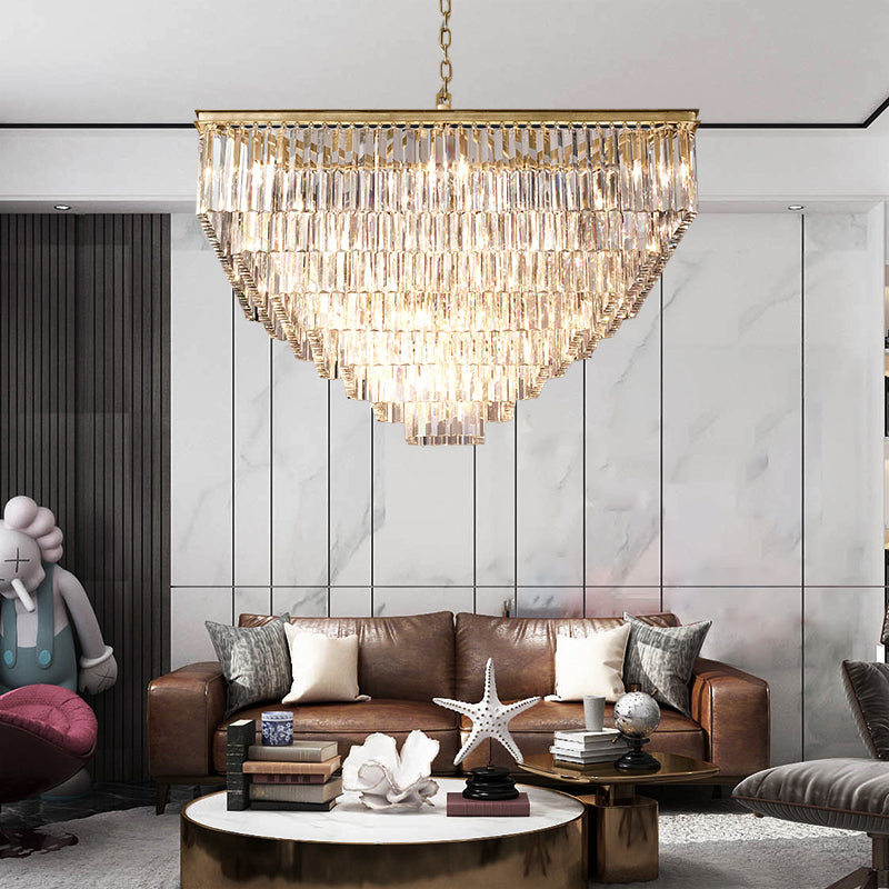 Odeon Square Chandelier 47" 7-Tier