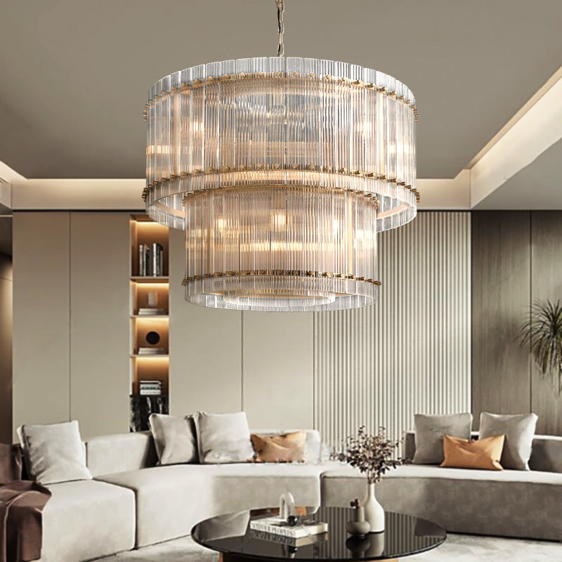 San Marco 2-Tier Round Chandelier 37"