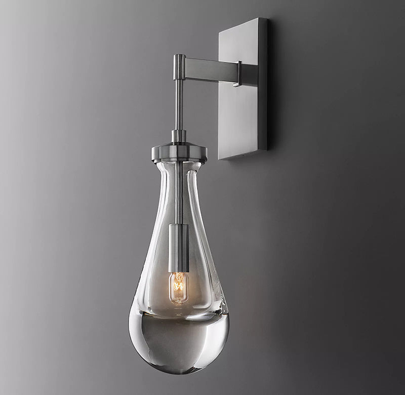 Raindrop Wall Sconce, Rod