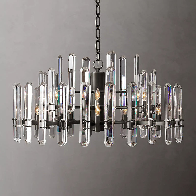 Bronnington Crystal Round Chandelier 24"