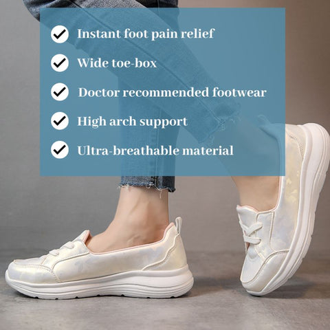 Onecomfy Orthopedic Women Shoes Breathable Slip On Arch Support Non-slip