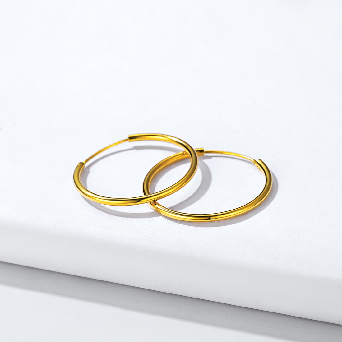 ChicSilver 925 Sterling Silver Small Hoop Earrings Circle Endless Huggie Hoops 15/20/30/50/70mm