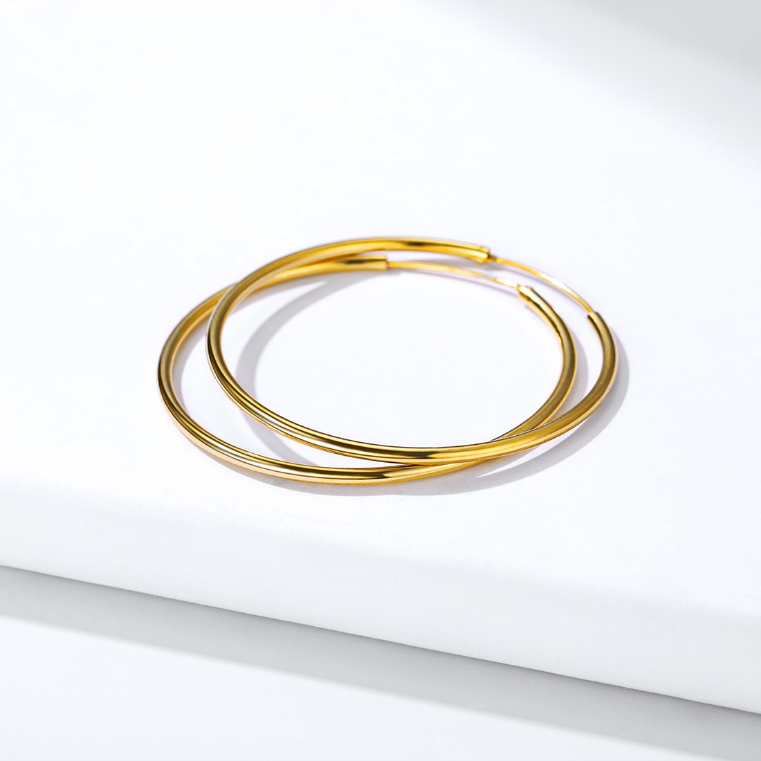 ChicSilver 925 Sterling Silver Small Hoop Earrings Circle Endless Huggie Hoops 15/20/30/50/70mm