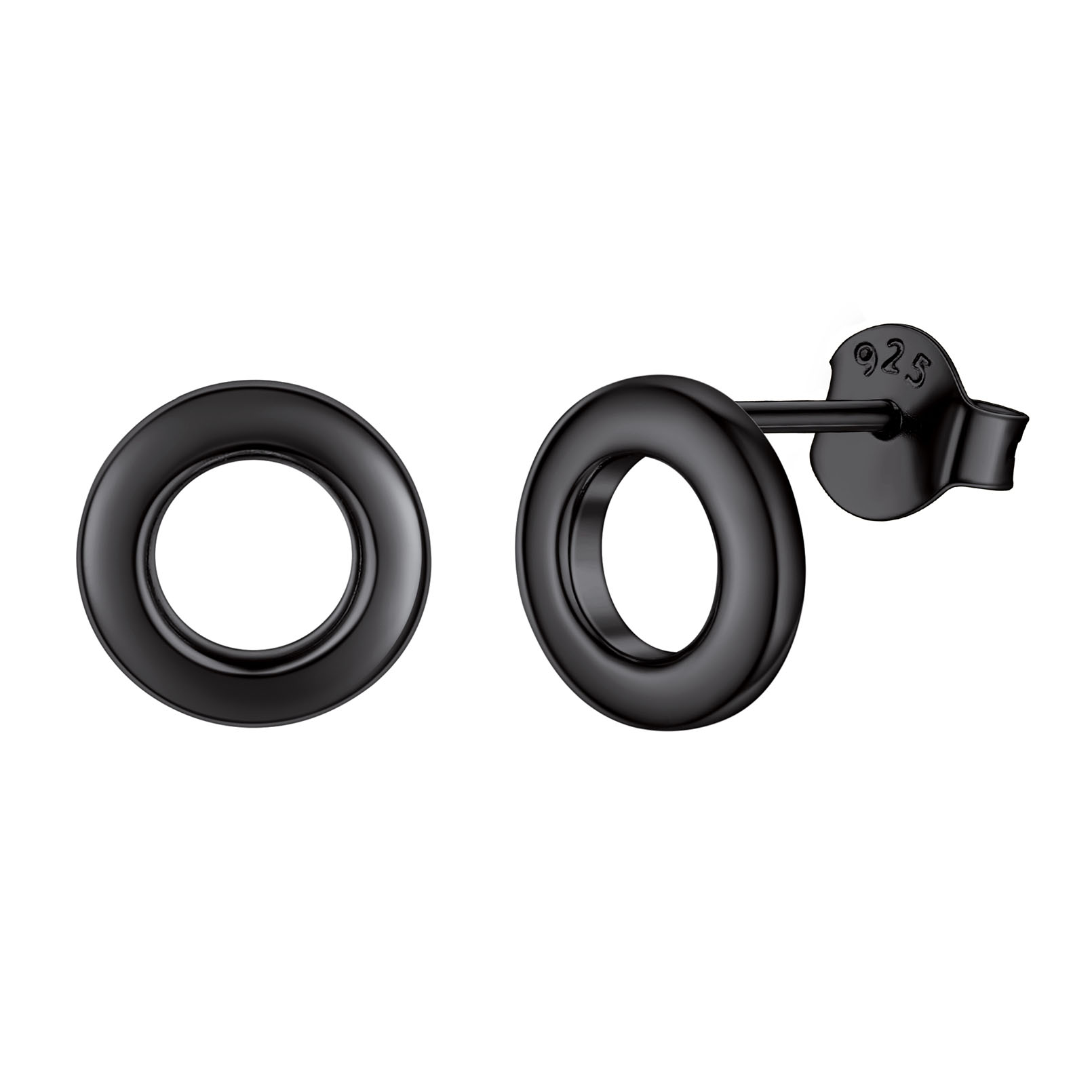 ChicSilver Heart Stud Earrings for Little Girls Hypoallergenic 925 Sterling Silver Women Jewelry Gift