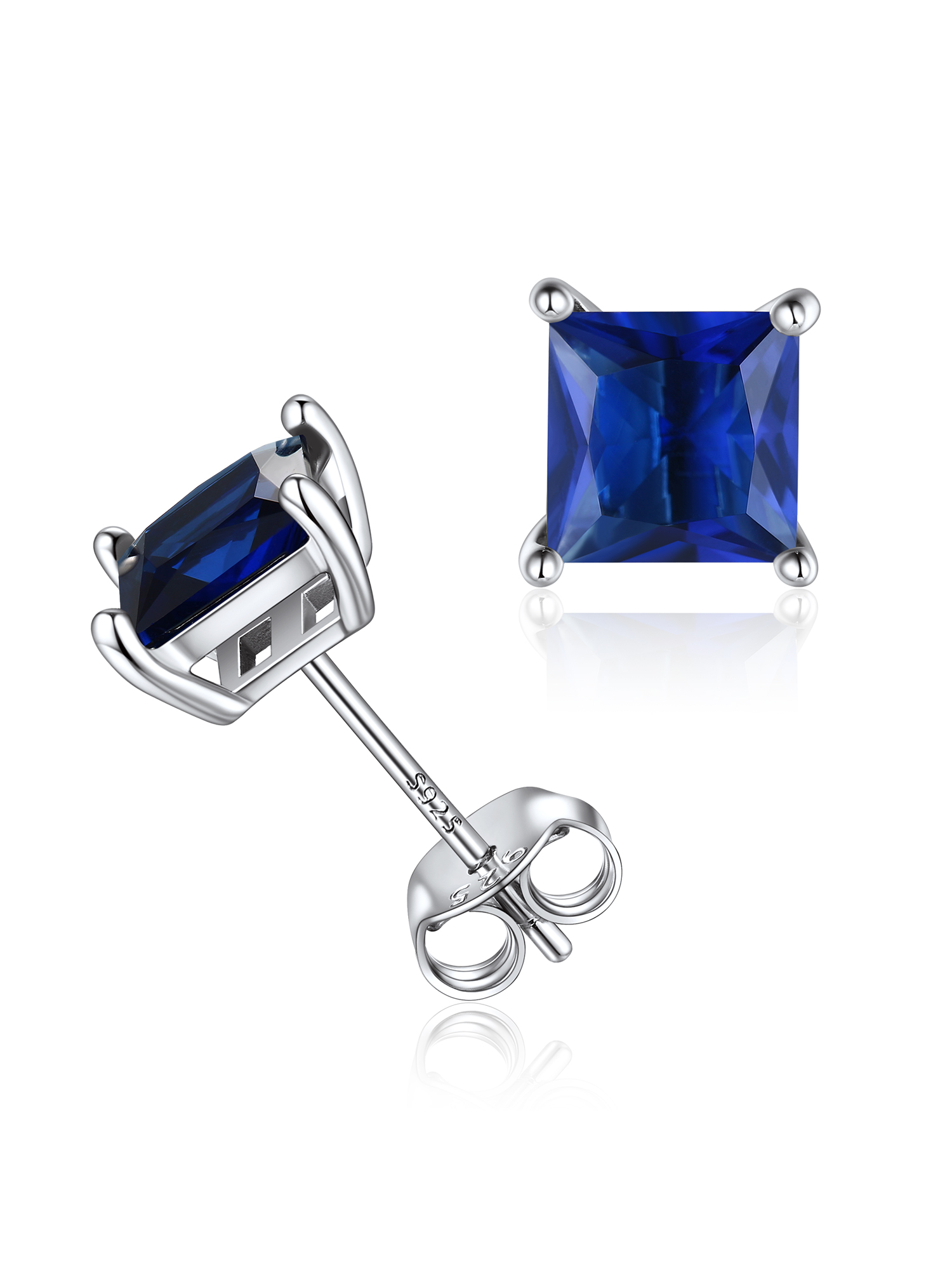 ChicSilver Heart Stud Earrings November Birthstone Jewelry for Women, Hypoallergenic Sterling Silver Earring for Sensitive Ears