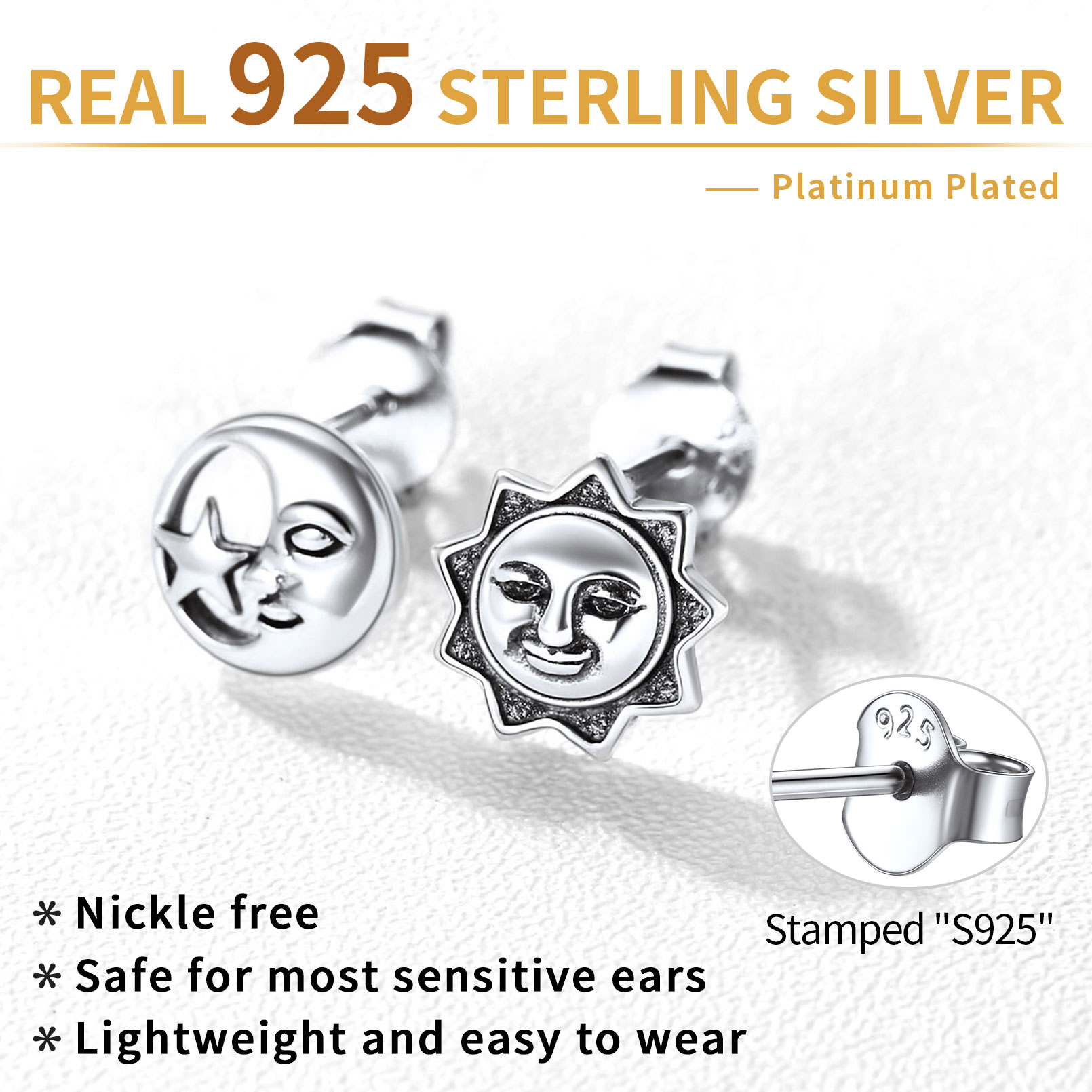 ChicSilver Women Mens Necklace Figaro Chain Necklace 2.8mm, Solid 925 Sterling Silver Figaro Link Chain Boys Jewellery 20 Inches